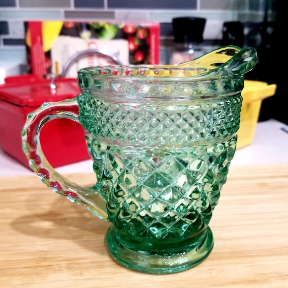 Wexford Green Anchor Hocking Glass Replacement Creamer - Picture 1 of 9